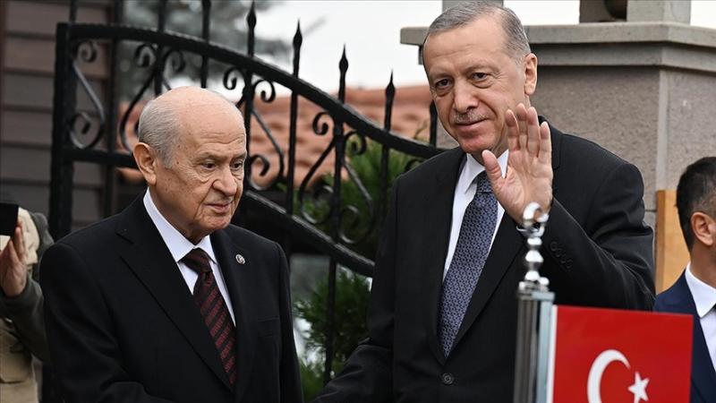 MHP Genel Başkanı Bahçeli ve Cumhurbaşkanı Erdoğan / Fotoğraf: AA