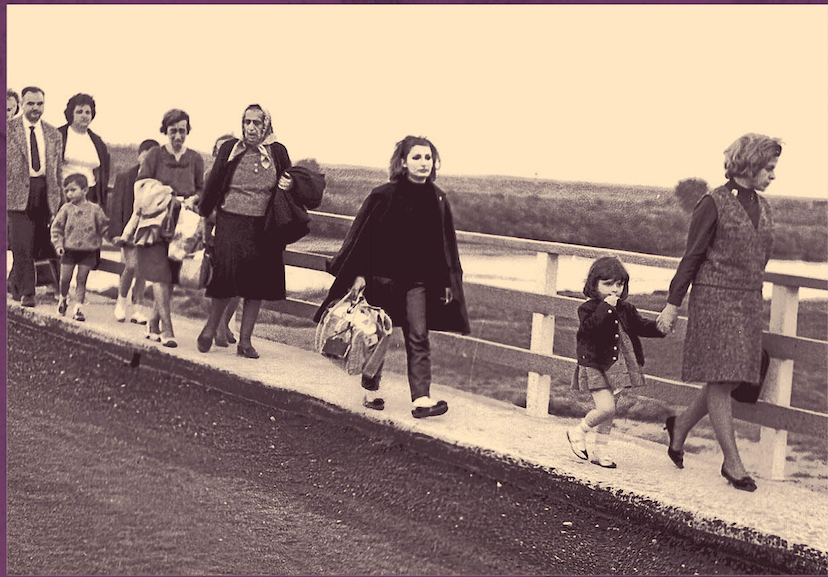1964'te Yunan uyruklularla birlikte Rumların sürgün edilmesinden bir kare, "20 Dolar, 20 kilo" sergisinden